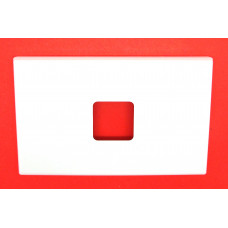 PDL White 1 port cover