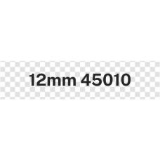 12mm Black on Clear 45010