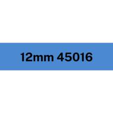 12mm Black on Blue 45016
