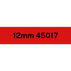 12mm Black on Red 45017