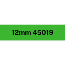 12mm Black on Green 45019