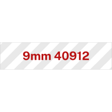 9mm Red on Clear 40912