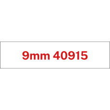 9mm Red on White 40915