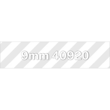 9mm White on Clear 40920