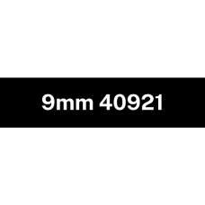 9mm White on Black 40921