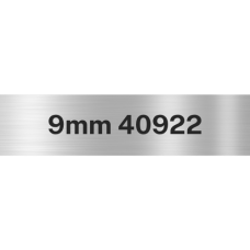 9mm Black on Silver 40922