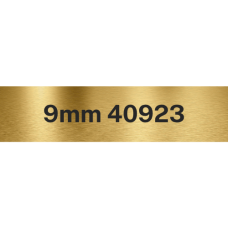 9mm Black on Gold 40923