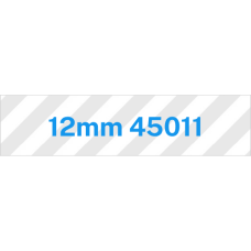 12mm Blue on Clear 45011