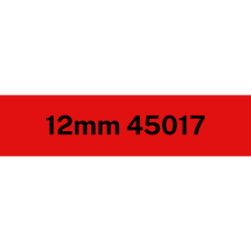 12mm Black on Red 45017