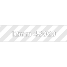 12mm White on Clear 45020
