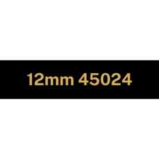 12mm Gold on Black 45024