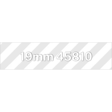 19mm White on Clear 45810