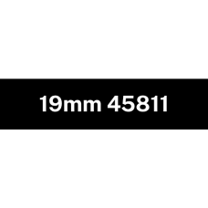 19mm White on Black 45811