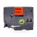 TZe-B31 12mm Black on flouro orange