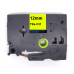 TZe-C31 12mm Black on flouro yellow